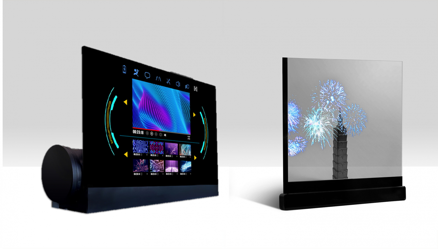 可卷式、折迭性、高透明